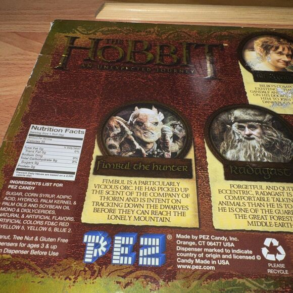 The Hobbit An Unexpected Journey PEZ Lord Of The Rings 8 Dispenser Set - Picture 6 of 6
